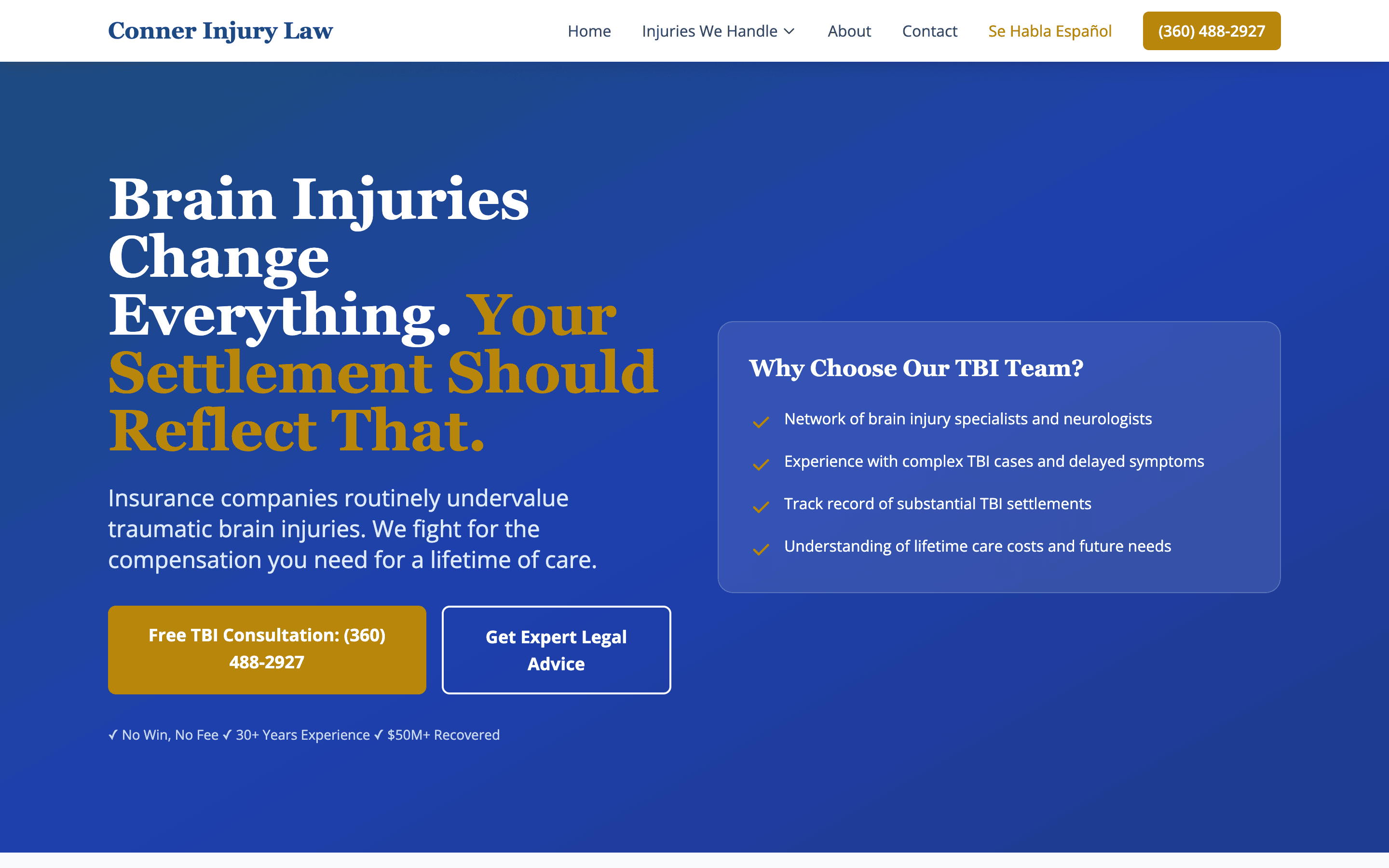 Brain injuries page