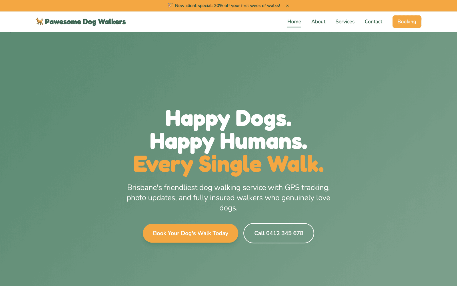 Pawesome homepage