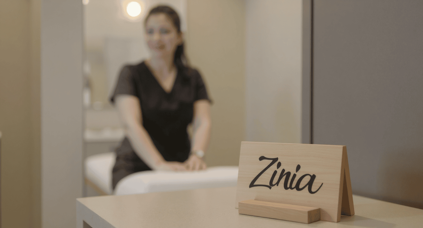 Zinia reception desk