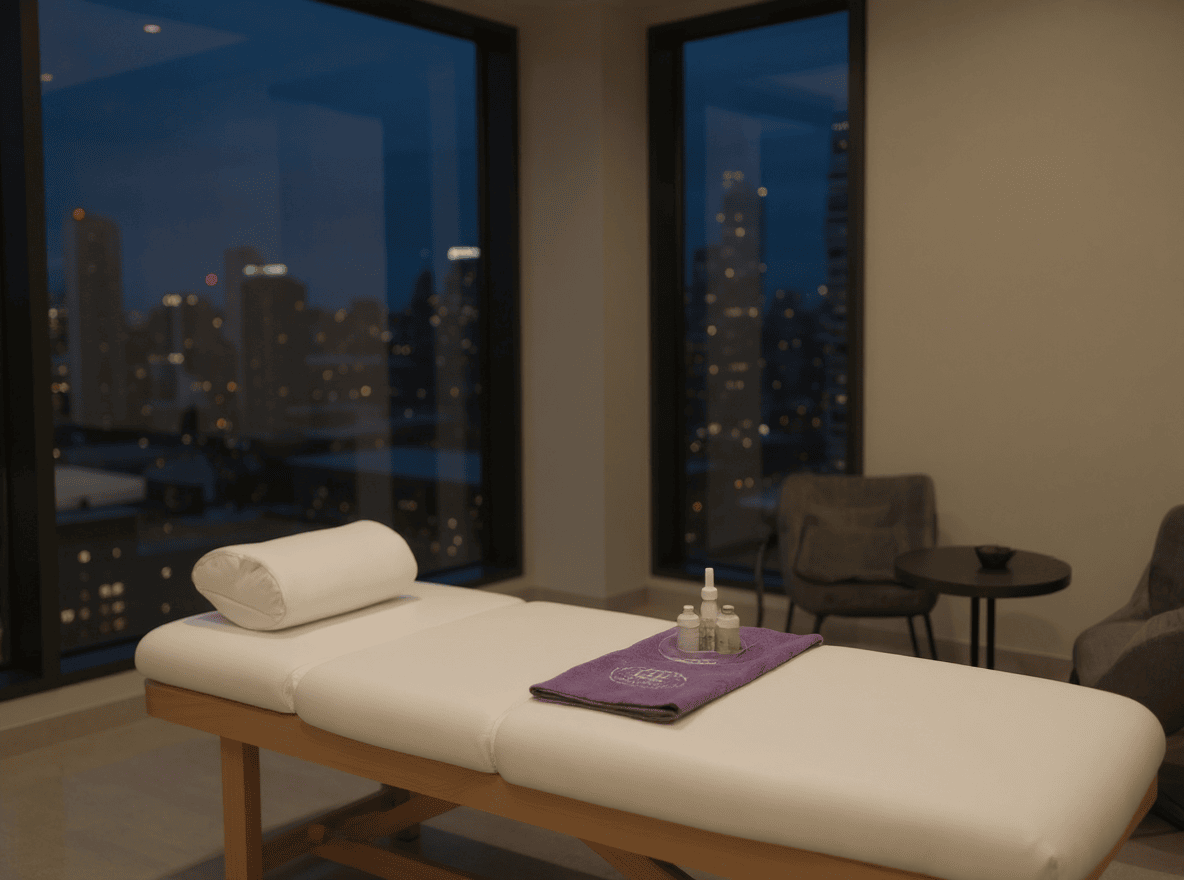 Hotel outcall massage room