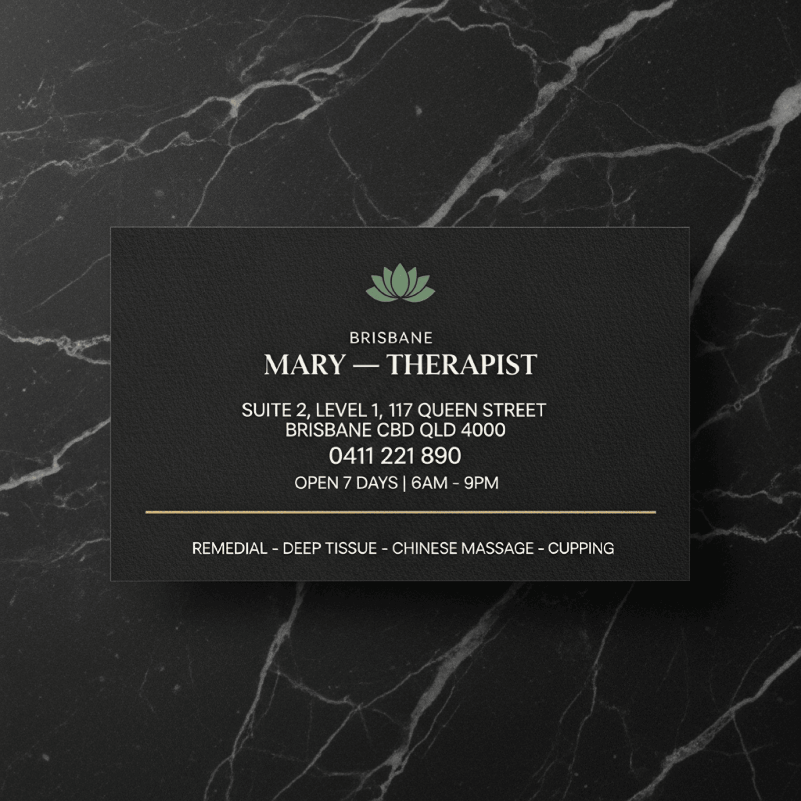 Business Card — Back