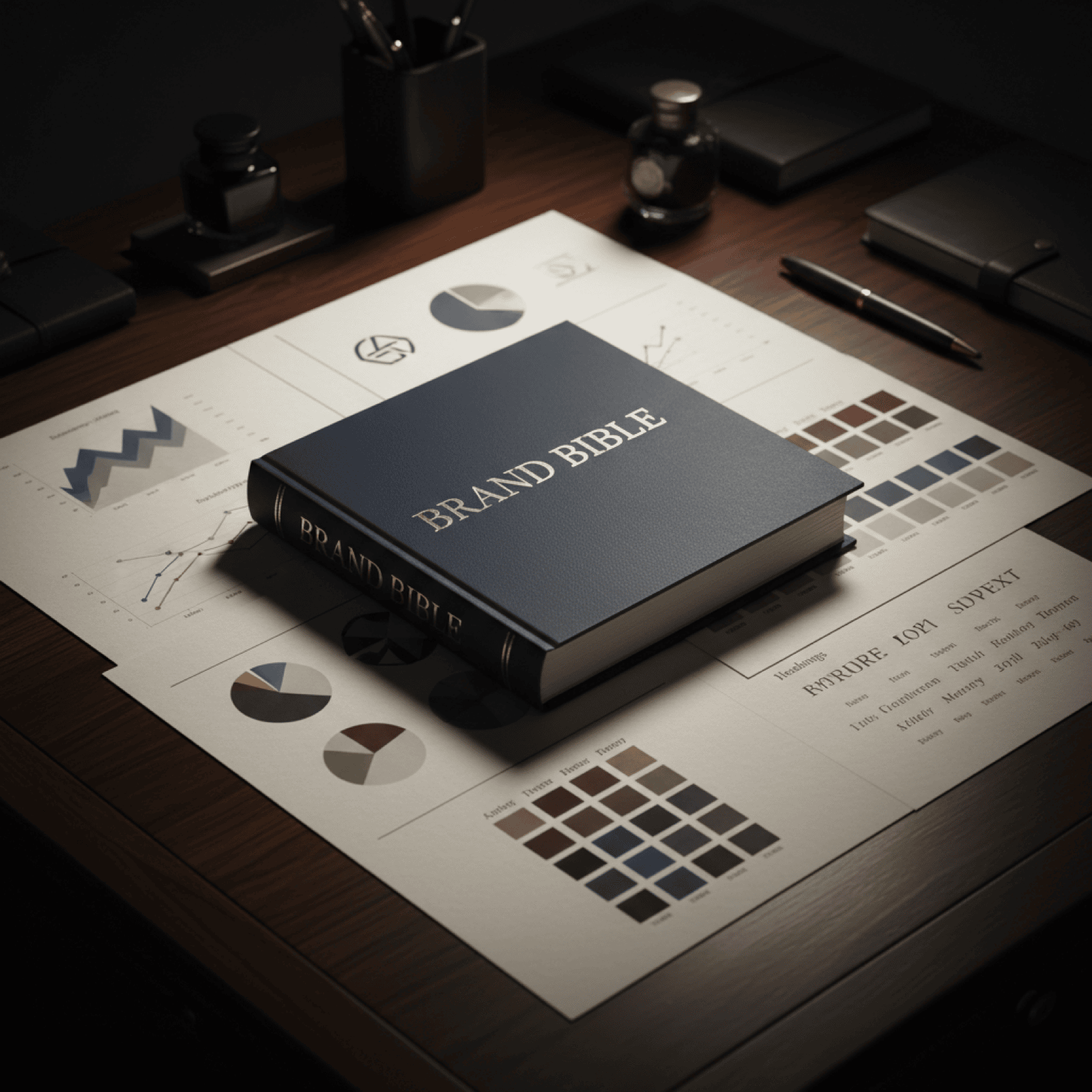 Brand Book printed document spread